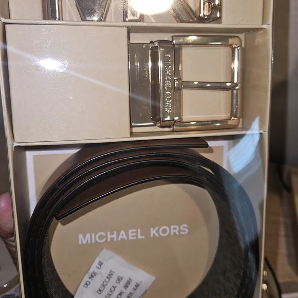 Michael Kors Gold and Brown Belt Set - Picture 2 of 7